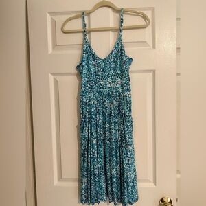 Cynthia Rowley Blue and White Patterned Dress